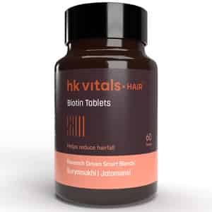 Hk Vitals Biotin (60 Tablets) | Supplement For Hair Growth | Strong Hair And Glowing Skin