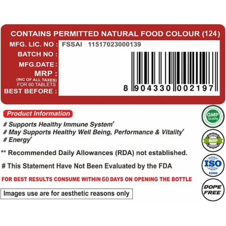 Pharmgrade Healthy Living Ashwagandha 60tabs Red Series