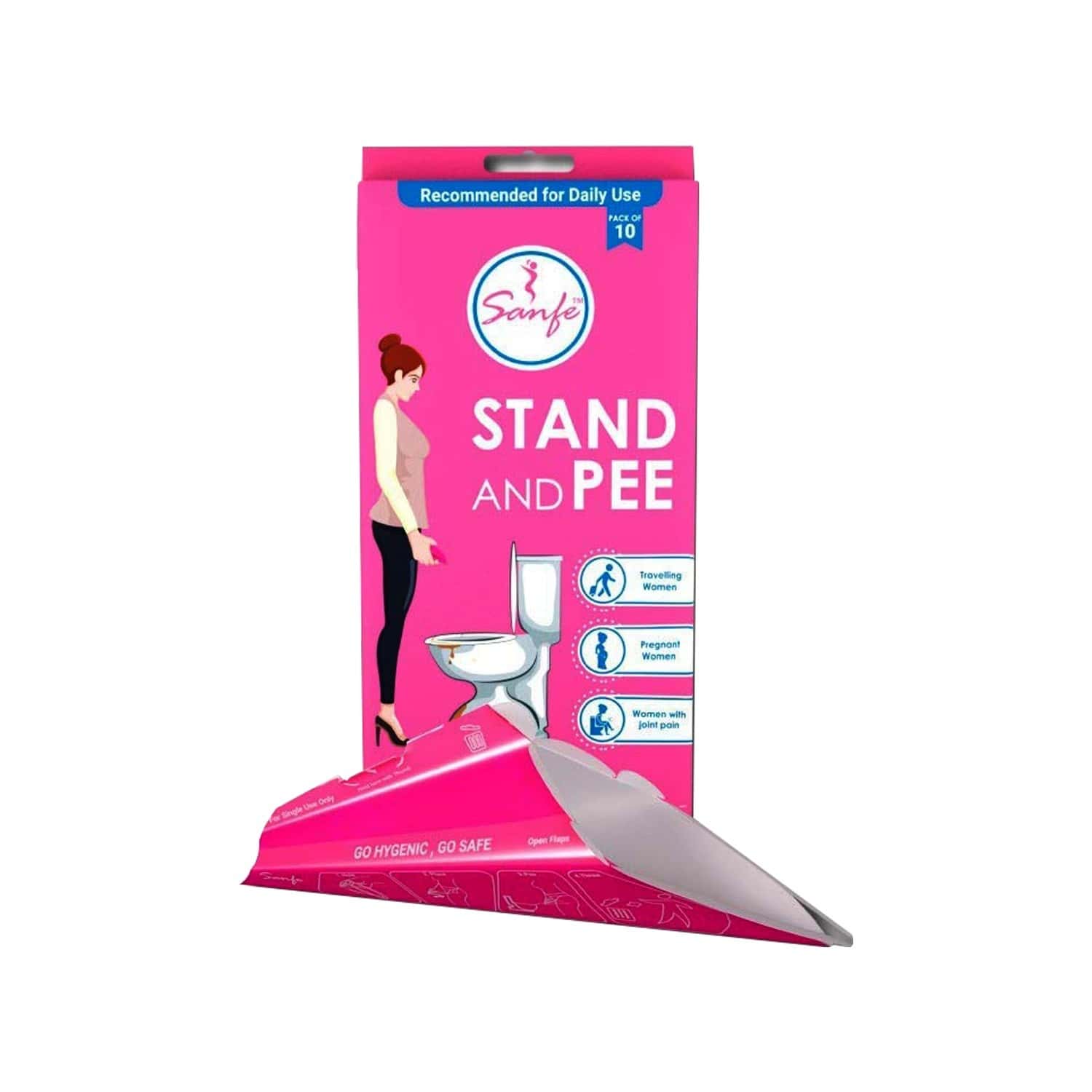 Buy Sanfe Stand And Pee Disposable Female Urination Device For Women 100 Funnels Online at