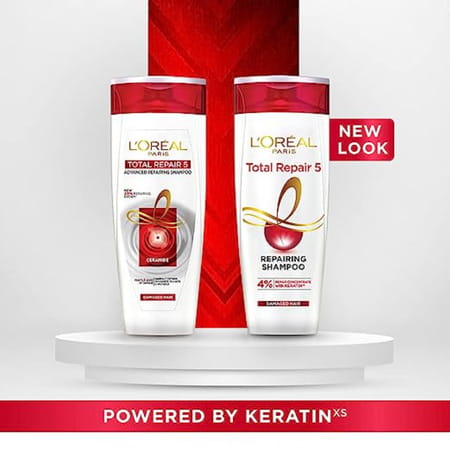 L'Oreal Paris Total Repair 5 Repairing Shampoo 4% Damaged Hair 180 Ml