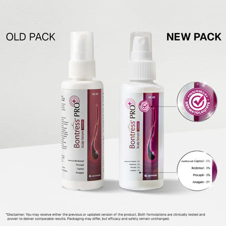 Bontress Pro+ Scalp Serum | 5% Capixyl | 3% Redensyl | 3% Anagain | 3% Procapil | 60 Ml