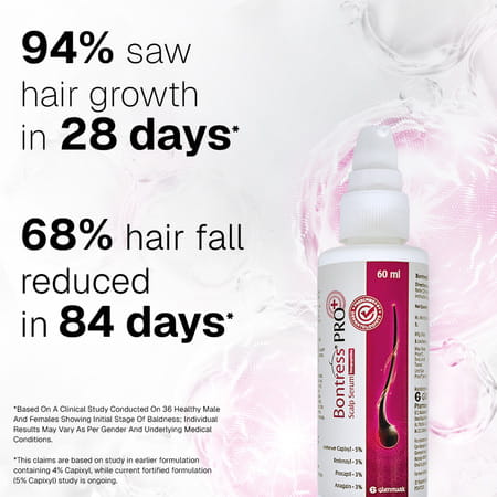 Bontress Pro+ Scalp Serum | 5% Capixyl | 3% Redensyl | 3% Anagain | 3% Procapil | 60 Ml