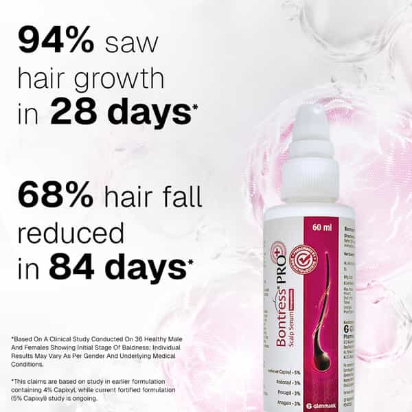 Bontress Pro+ Scalp Serum | 5% Capixyl | 3% Redensyl | 3% Anagain | 3% Procapil | 60 Ml