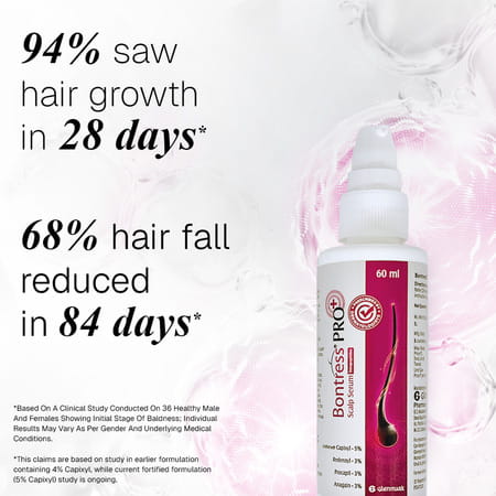 Bontress Pro+ Scalp Serum | 5% Capixyl | 3% Redensyl | 3% Anagain | 3% Procapil | 60 Ml
