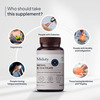 Miduty Vitamin B12 - Methyl Folate - Fast Absorption Methylcoblamin- Vitamin B6 - 60 Chewables