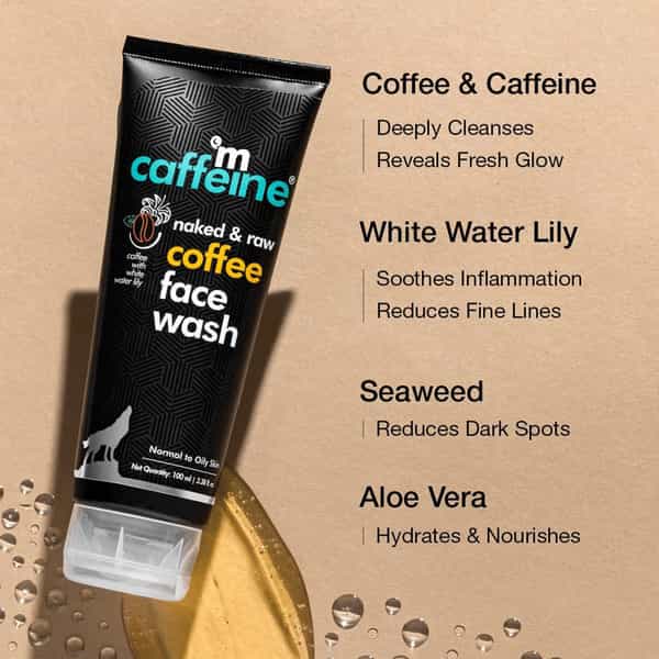 Mcaffeine Naked & Raw Coffee Face Wash With White Water Lily - 100Ml