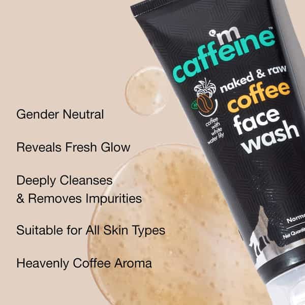 Mcaffeine Naked & Raw Coffee Face Wash With White Water Lily - 100Ml