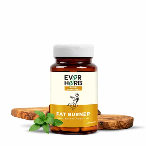 Everherb Fat Burner - Natural Herbal Blend - Accelerates Calorie Burning - 60 Caps (By Pharmeasy)