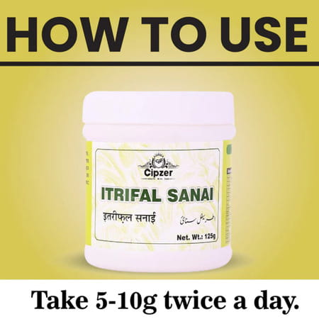 Cipzer Itrifal Sanai 125gm | Herbal Tonic For Constipation| Dizziness & Headache Relief