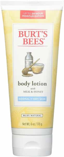 Burts Bees Naturally Nourishing Body Lotion | Milk & Honey | Normal To Dry Skin | 170G