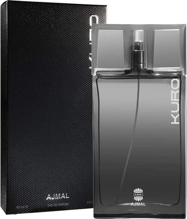 Ajmal Kuro Edp Spicy Perfume 90ml For Men And Mukhallat Raaqi Perfume 10ml For Unisex