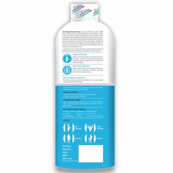 Dr. Morepen Muscle Food L-Carnitine Pro Orange 450Ml