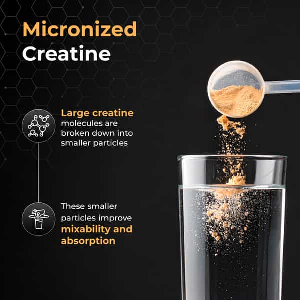 Nutrabay Gold Micronised Creatine Monohydrate - 250G | Orange|Pre/Post Workout Supplement
