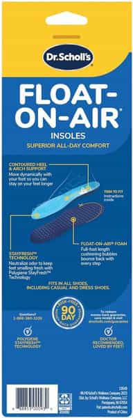 Dr. Scholl Float-On-Air Insoles For Women Size 6-10 - 1 Pair