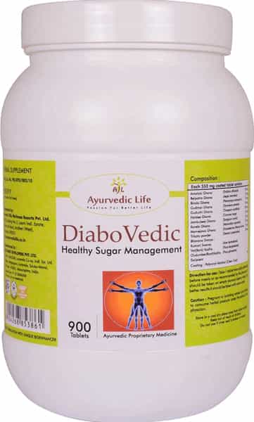 Al-Ayurvedic Life Diabovedic - 900 Tablets Pack Of 4