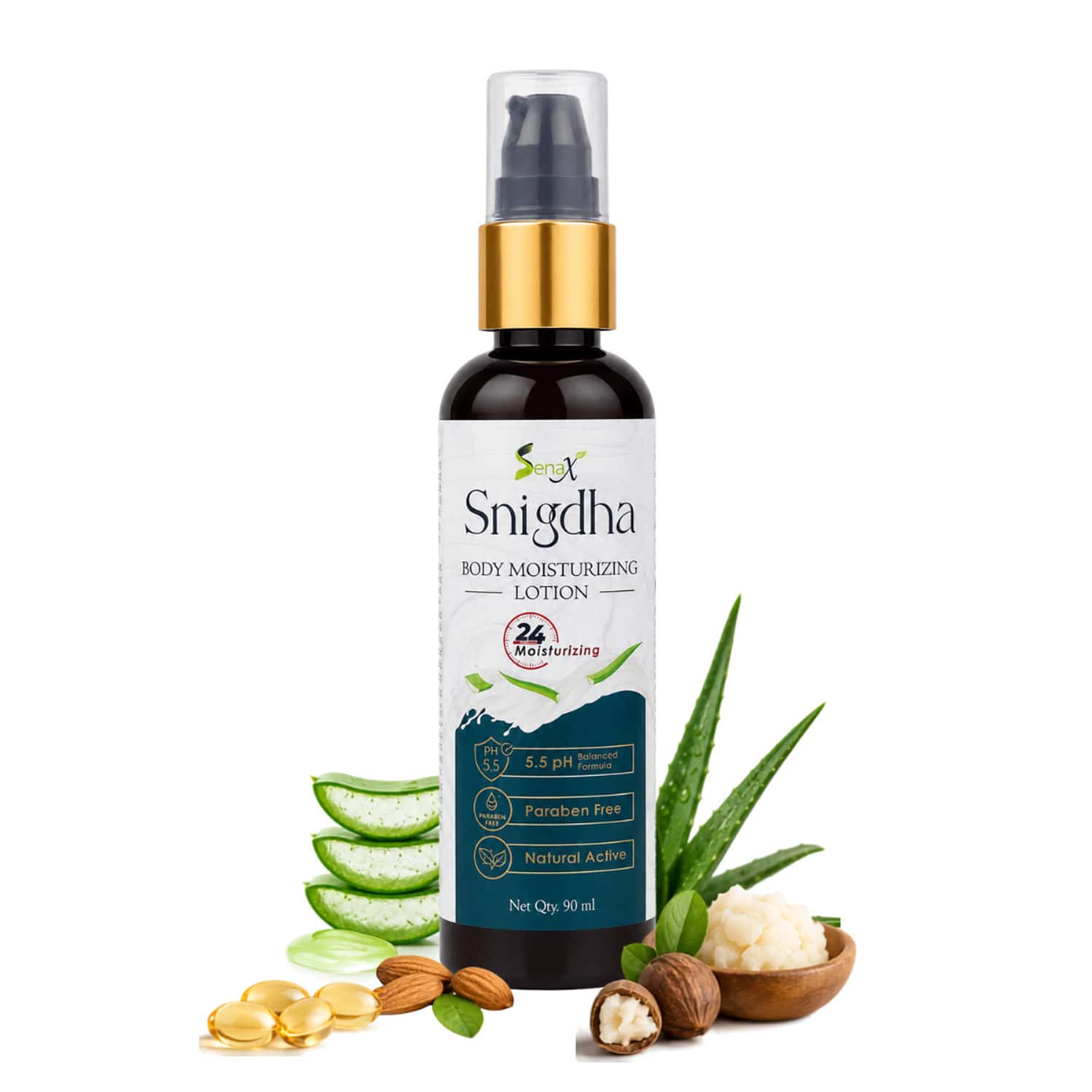 Revinto Snigdha Body Moisturizing Lotion |24hr Deep Hydration For Dry & Winter Skin | 90ml