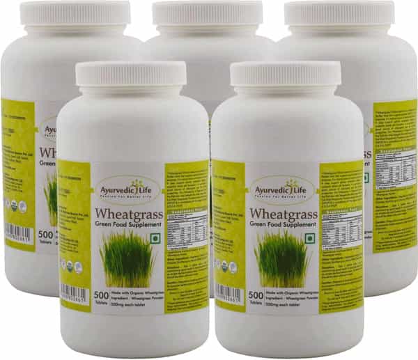 Ayurvedic Life Wheatgrass 500 Tablet (Pack Of 5)