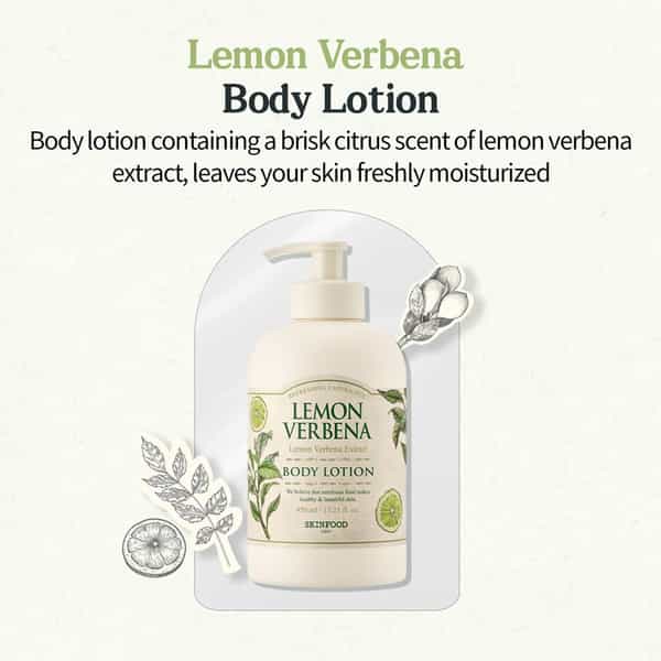 Skinfood Lemon Verbena Body Lotion - Luxurious | Hydrating Lotion| 450Ml