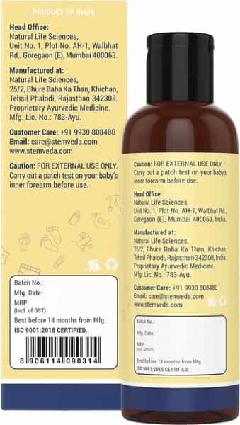 Stemveda Baby Massage Oil - 100 Ml