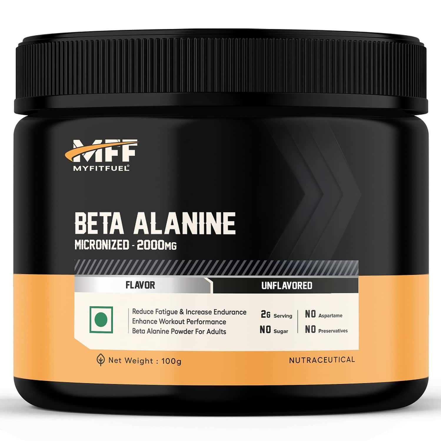 Myfitfuel Beta Alanine (100 Gm) Unflavoured| Amino Acid