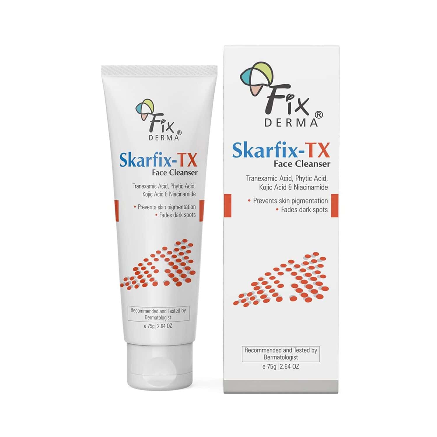 Fixderma Skarfix-tx Face Cleanser With Tranexamic Acid, Kojic Acid & Niacinamide Face Wash 75 Gm