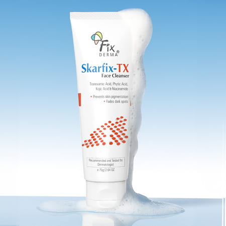 Fixderma Skarfix-Tx Face Cleanser With Tranexamic Acid, Kojic Acid & Niacinamide Face Wash 75 Gm