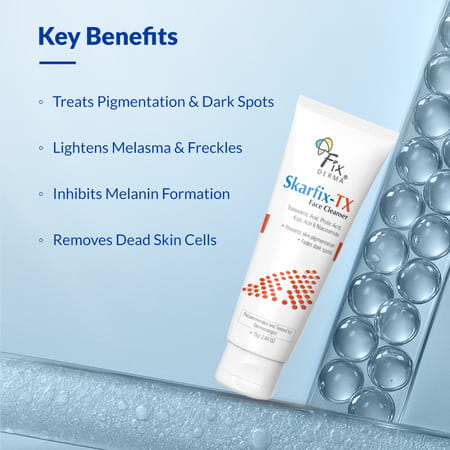 Fixderma Skarfix-Tx Face Cleanser With Tranexamic Acid, Kojic Acid & Niacinamide Face Wash 75 Gm