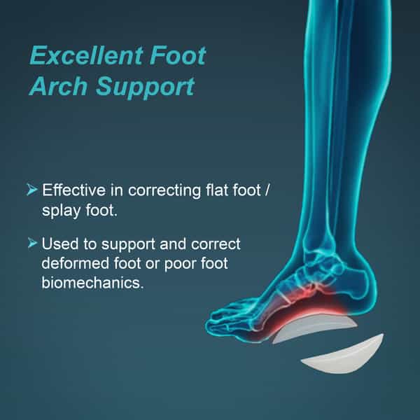 Tynor Arch Support Semi Pro White Large Pack Of 2