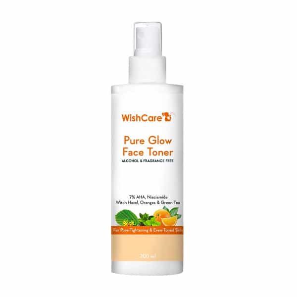 Wishcare Pure Glow Face Toner For Glowing Skin | Pore Tightening With 5% Fruit Aha (200Ml)
