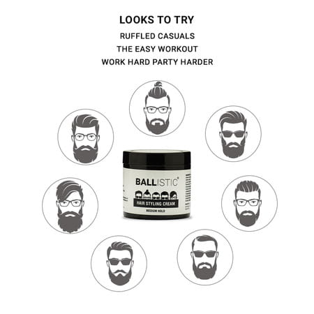 Ballistic By Zlade Hair Stylling Cream -Medium Hold -100 Gm