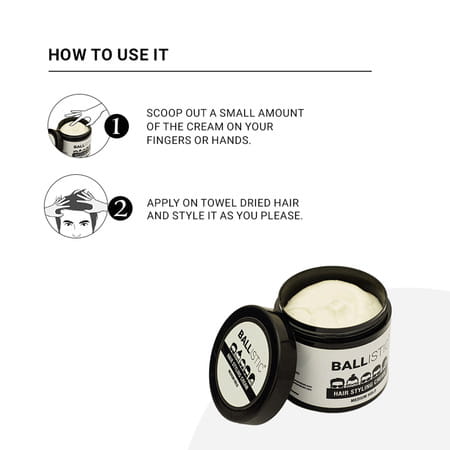 Ballistic By Zlade Hair Stylling Cream -Medium Hold -100 Gm