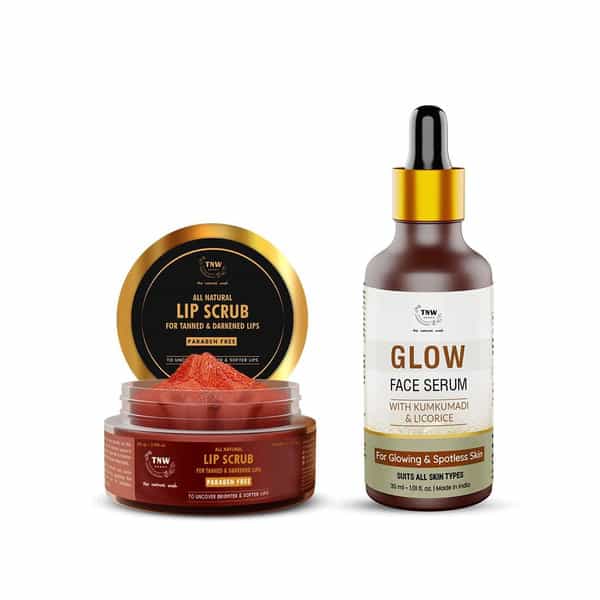 Tnw The Natural Wash Skin & Lip Care Combo With Glow Face Serum & Lip Scrub