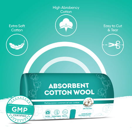Pharmeasy Surgical Absorbent Cotton Role 125gm