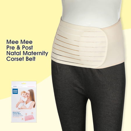 Mee Mee Post Natal Maternity Support Corset Belt - Xl (Beige)