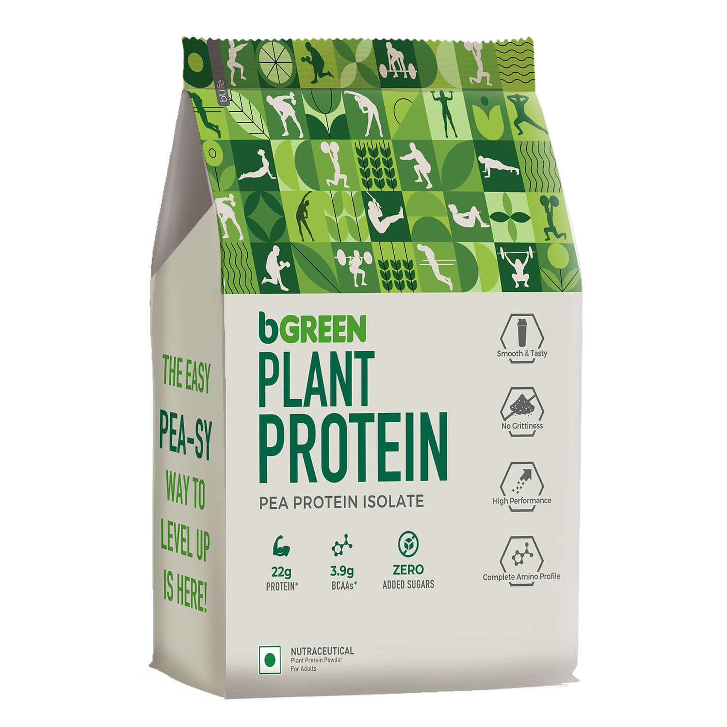 Bgreen By Healthkart Vegan Plant Protein Powder (chocolate | 500g | 13 Servings)