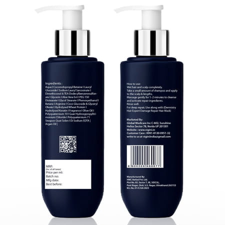 Dermistry Damage Control & Breakage Repair Sulphate Free Keratin Protein Shampoo - 200Ml