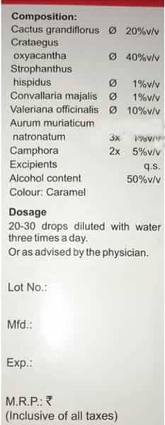 Dr Bakshi's Bakson Homoeopathy Card Aid Drop 30Ml Pack Of 2