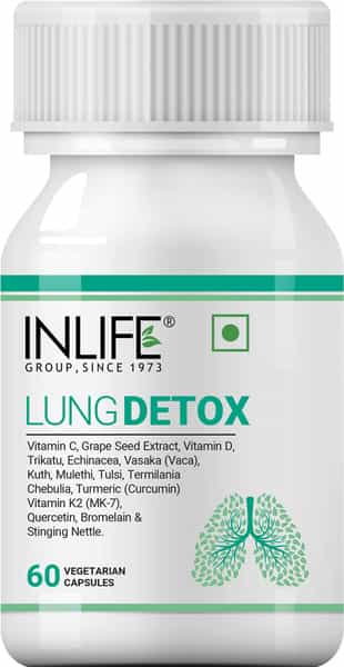 Inlife Lung Detox Supplement With Stinging Nettle Supports Healthy Lungs - 60 Vegetarian Capsules