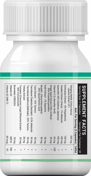 Inlife Lung Detox Supplement With Stinging Nettle Supports Healthy Lungs - 60 Vegetarian Capsules