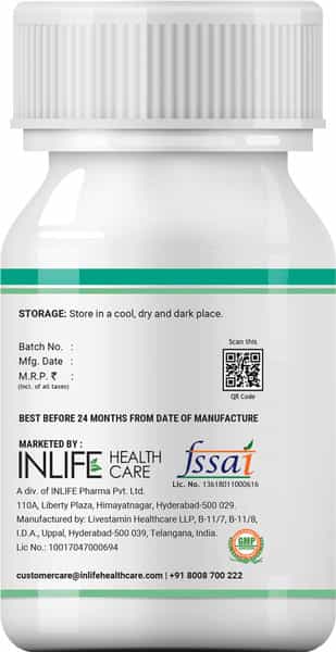 Inlife Lung Detox Supplement With Stinging Nettle Supports Healthy Lungs - 60 Vegetarian Capsules