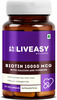 Liveasy Wellness Biotin 10000Mcg With Calcium - Prevents Hair Fall - Bottle Of 60