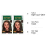 Streax Hair Colour With Walnut & Argan Oil L Brown-Regular(Pack Of 2)