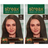 Streax Hair Colour With Walnut & Argan Oil L Brown-Regular(Pack Of 2)