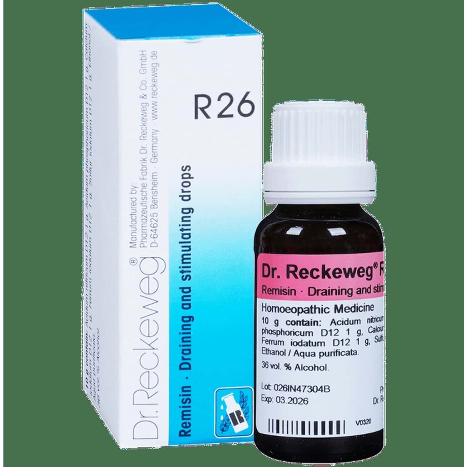 Dr. Reckeweg R26 Draining And Stimulating Drops 22 Ml