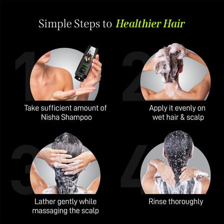 Nisha Healthy & Shiny Shampoo 340ml | Avocado & Brahmi Shampoo For Strong Beautiful Hair