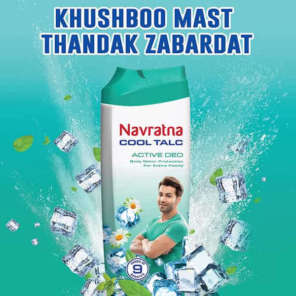 Navratna Cool Talc (Active Deo) Bottle Of 400 G