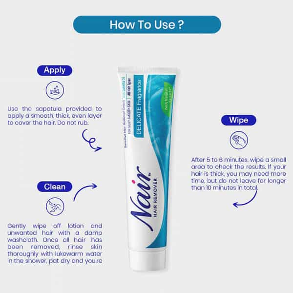 Nair Sensitive Hair Remover Cream - Delicate Fragrance - 110G