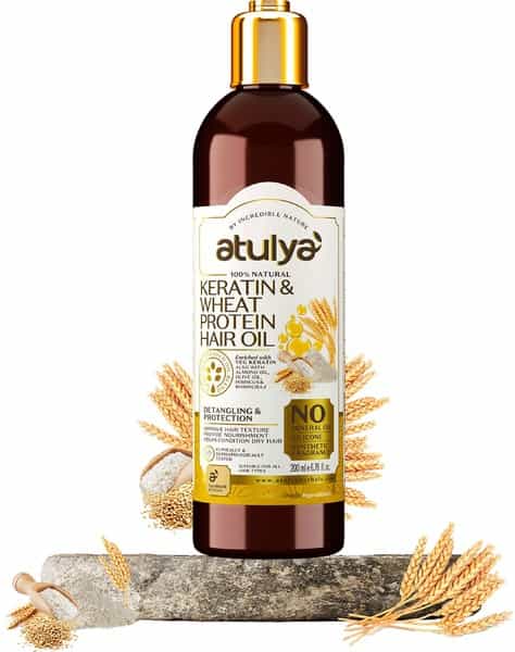 Atulya Keratin & Wheat Protein Hair Oil 200 Ml