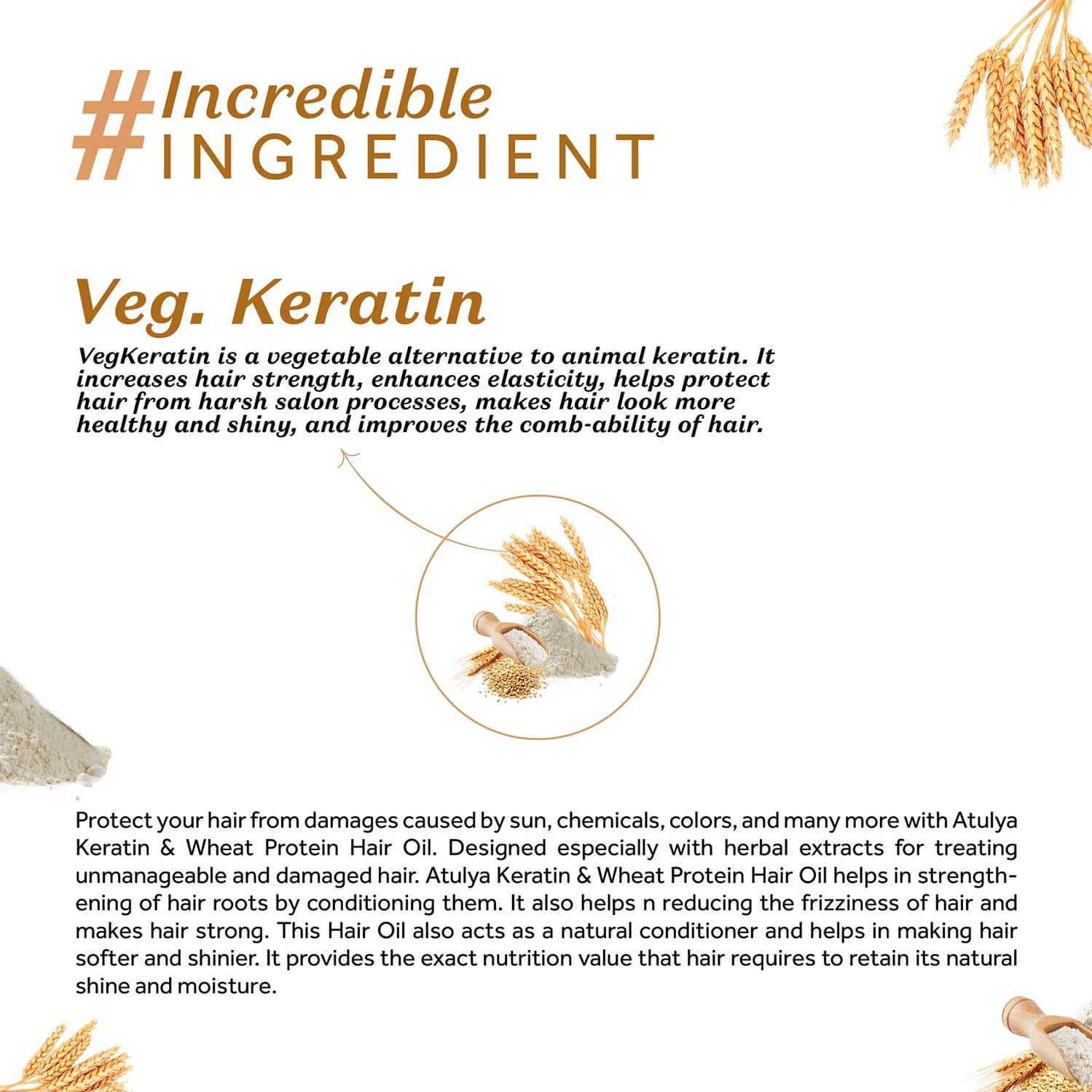 Buy ATULYA KERATIN & WHEAT PROTEIN HAIR OIL 200 ML Online & Get Upto 60 OFF at PharmEasy