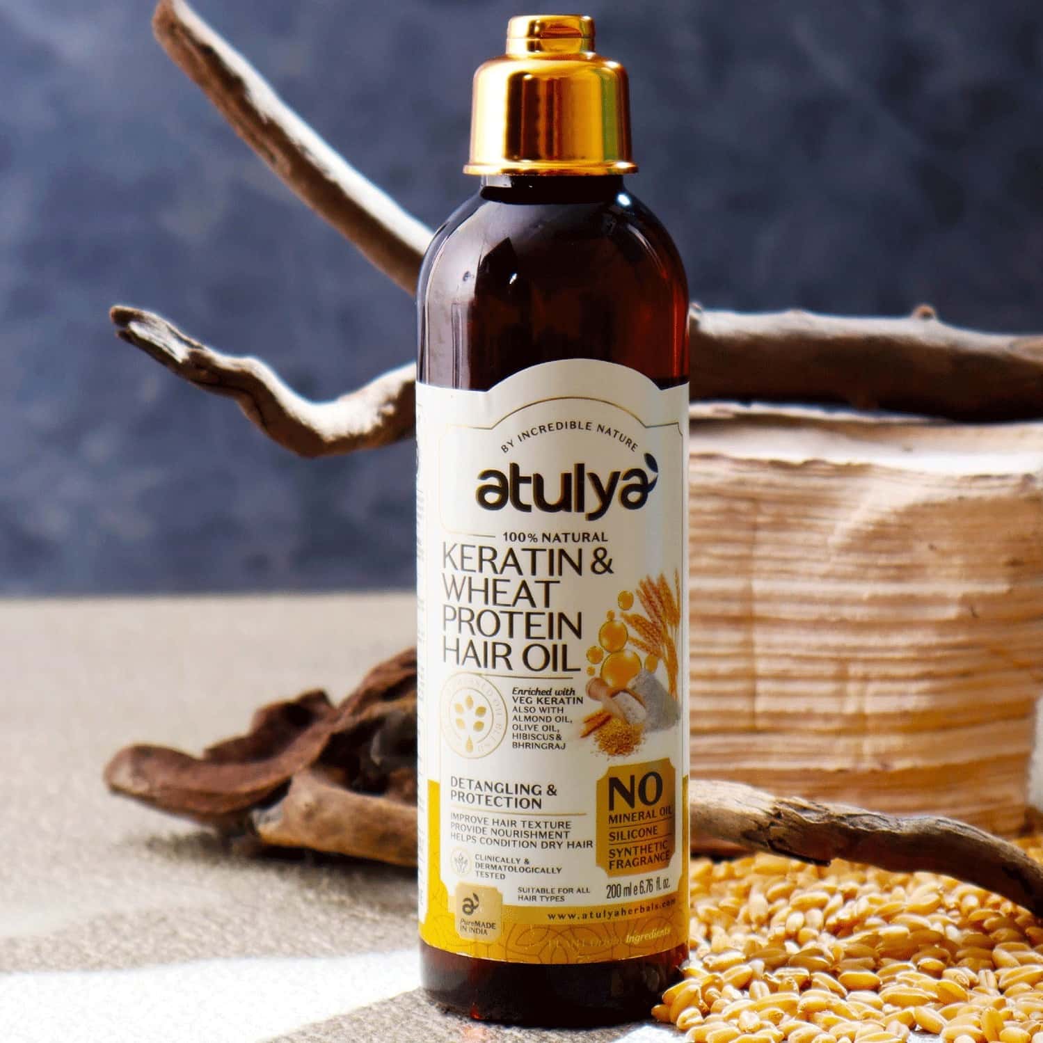Buy ATULYA KERATIN & WHEAT PROTEIN HAIR OIL 200 ML Online & Get Upto 60 OFF at PharmEasy